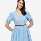 Warm Fit-and-Flare Winter Dress with Fleece Lining